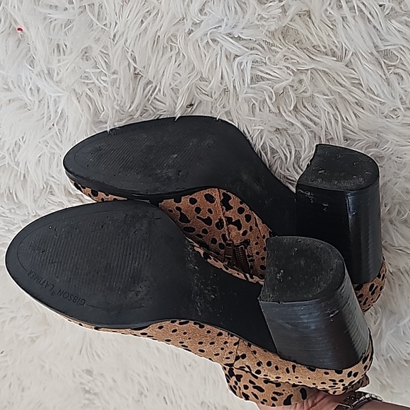 Gibson Latimer cheetah print ankle booties - Picture 8 of 8